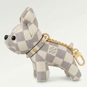 ONE LEFT! Dog Bag Pendant - White/Grey